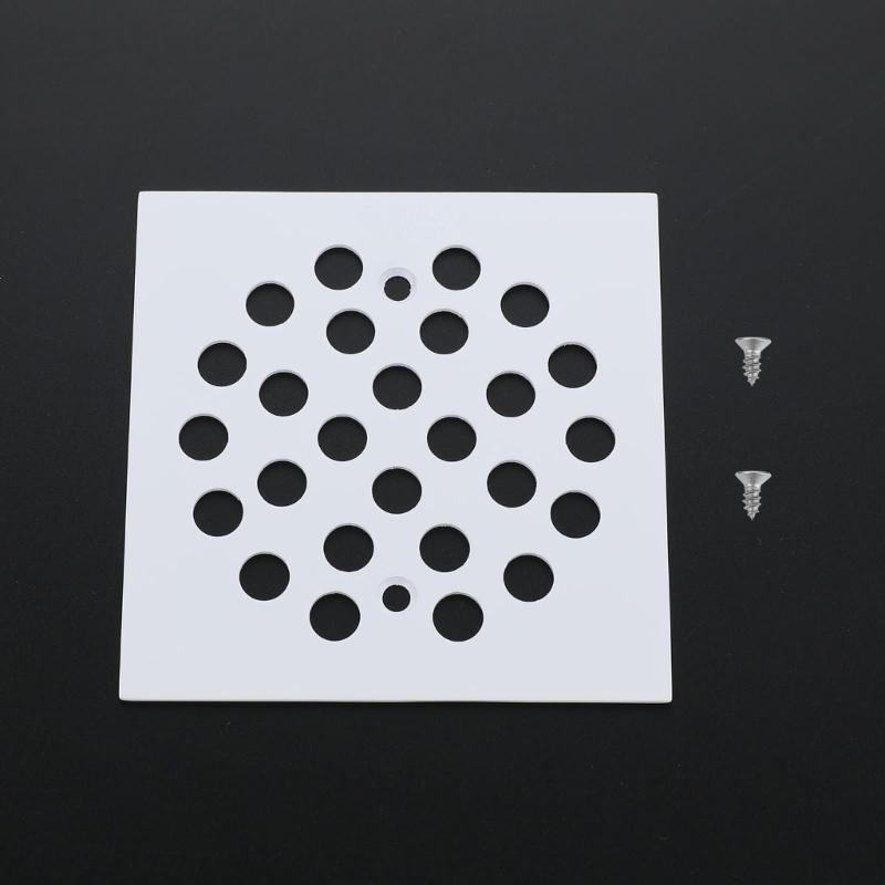 Square Floor Drain Cover Stainless Steels Anti-Blocking Easy Cleaning Drain Filter Cover For Hair Trap Easy To Install