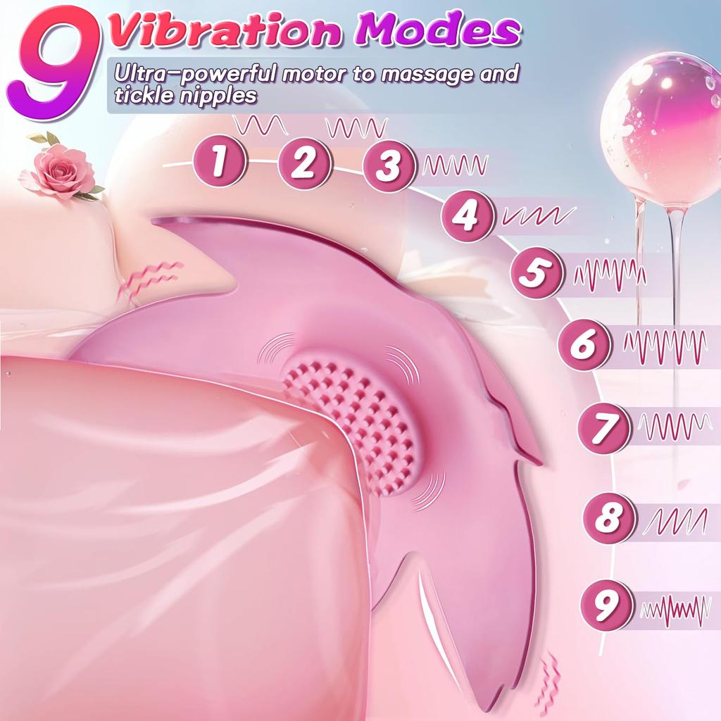 2026 Remote Control Nipple Toys Vibrator Adult Sex Toys for Women Wearable Adjustable 9 Vibration BDSM Couples Sex Toy Adult Toys Nipple Clamps Covers