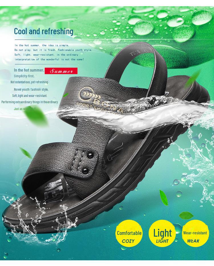 Superweiche Zehensandalen für Herren - Rutschfest, vielseitig tragbar, Sommerschuhe für Strand- und Outdoor-Aktivitäten