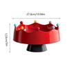 Crown Design Fruit Serving Plate Detachable Dry Fruit Tray Cute Fruit Bowl  with Fork  Living Room