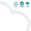 20Pcs High Gloss Acrylic Heart Dream Catcher Rings DIY Crafting Supplies for Hanging Ornaments Wreaths Garland Decor