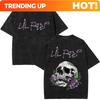 Personnalisation T-shirt Rapper Lil Peep Album Musical Ours Crybaby Vintage Lavé T-shirts Hommes Femmes Hip Hop Manches Courtes Oversize T-