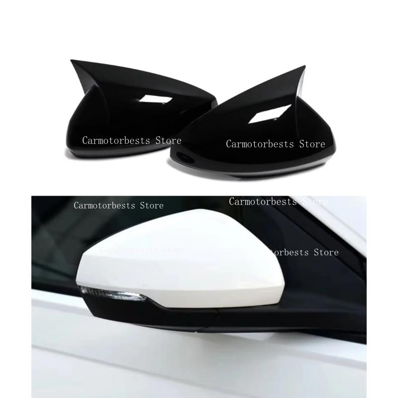 Rearview Side Mirror Cover Fit For Volkswagen VW POLO 2018 2019 2020 2021 2022 2023Sticker Wing Cap Trims Exterior Accessories