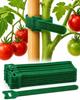100PCS Garden Plant Ties with Hook & Loop - Reusable Adjustable Nylon Straps for Vines, Tomatoes, Stems, and Plant Support, Secure Non-Slip Fastening