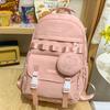 School bag children, primary school students, girls, junior high school students, college students, high-value splicing backpack
