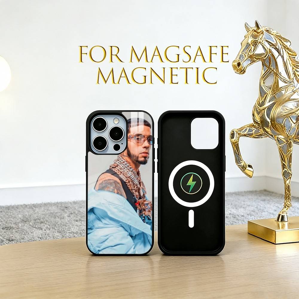 A-AnuelReal Phone Case For iPhone17,16,15,14,13,12,11 Plus,Pro Magnetic with Magsafe Wireless Charging