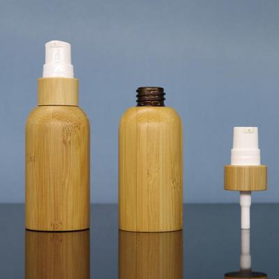 For Cream Gel Moisturizers Liquid Container 10-100ml Bamboo Lotion Bottle Press Type Packaging Refillable Makeup Cosmetics