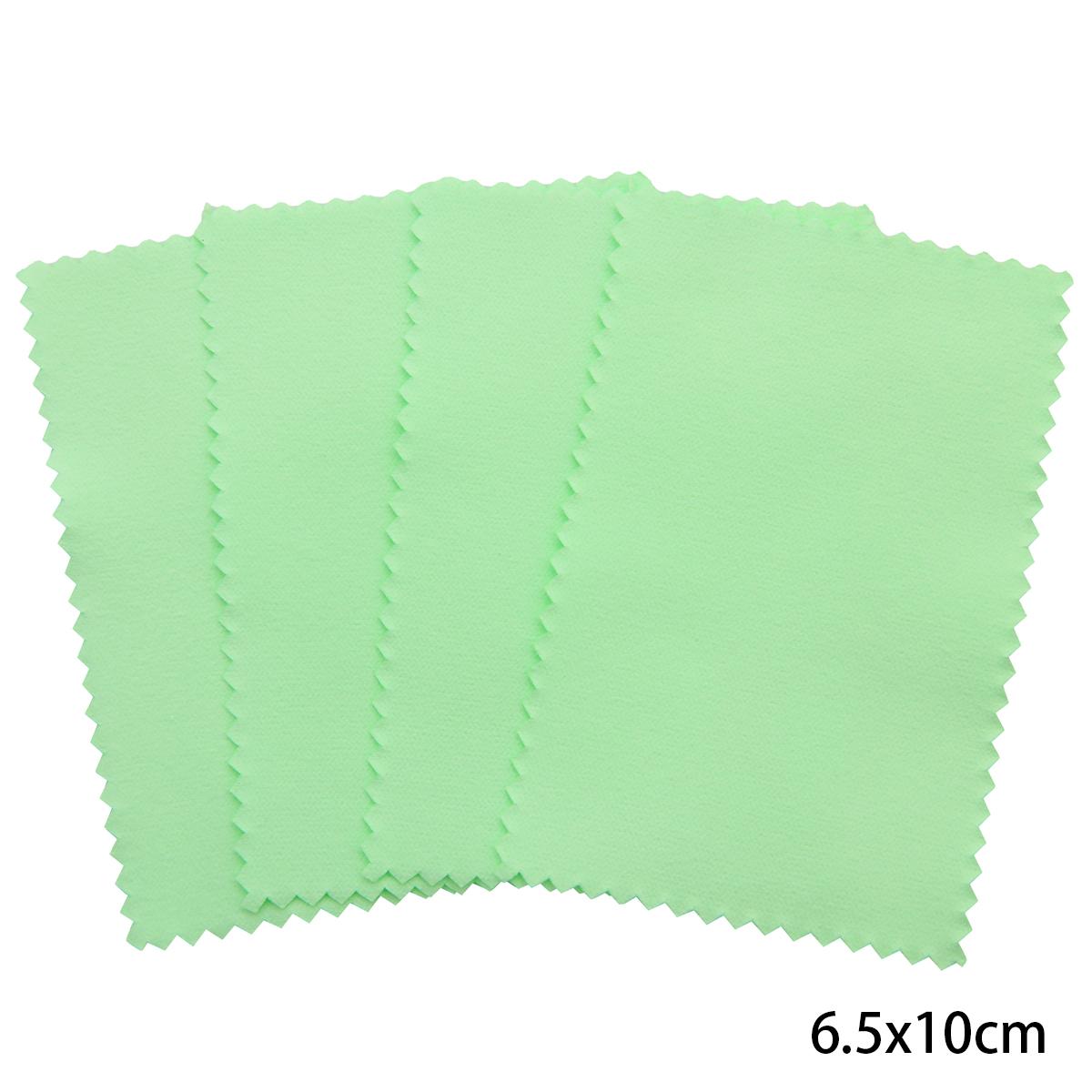 

20 шт. бархатная серебряная салфетка для протирки, полировальная ткань для серебряных и золотых инструментов для протирки, аксессуары 6.5x10mm зелёный