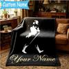 Benutzerdefinierte Decke Johnnie Walker Flanelldecke für Camping, Wandern, Gartenpartys, Picknick-Zubehör, Geschenk für Familie und Freunde
