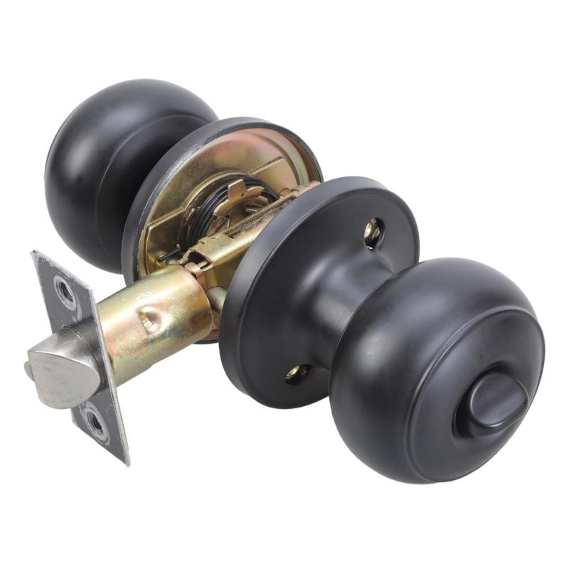 Elegant Door Knobs with Square Rosettes Privacy Lock Portable Accessory for Bedroom and Bathroom Daily Casual Use