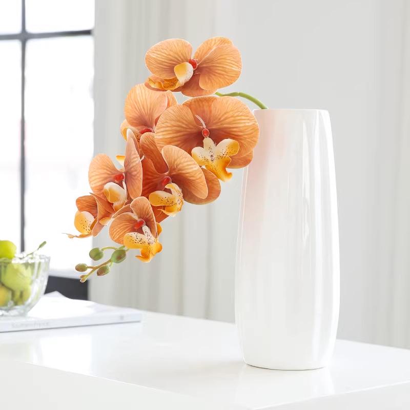 Artificial Phalaenopsis Orchid: Elegant Home Decor Faux Flower Arrangement for Living Room