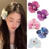 Süße Phalaenopsis-Blumen-Haarnadel 2024 Mode Blumenperlen Haarspange Weiblicher Kopfschmuck Einzigartige Haarspangen für Frauen