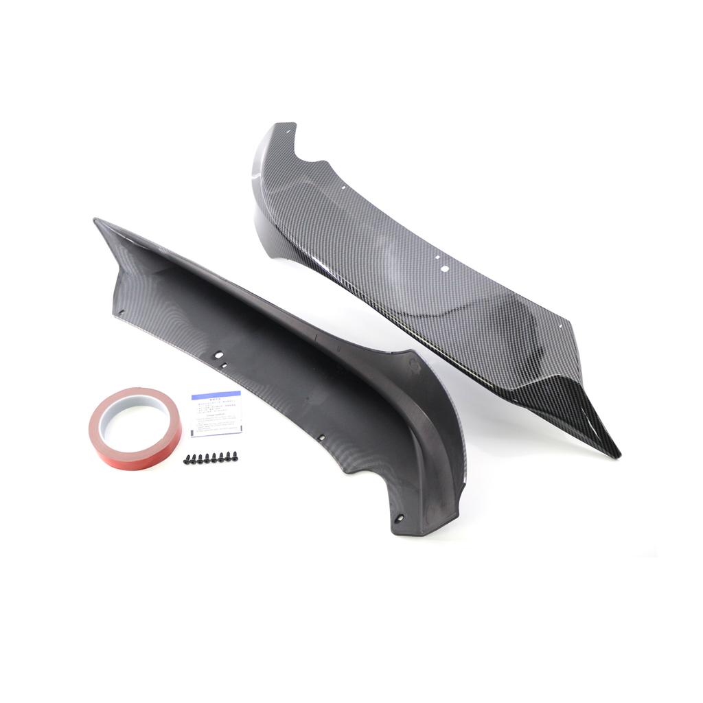 Paar Frontspoilerlippensplitter für BMW 325i 335i E90 LCI Limousine 4-Türer 2009-2012 Schürze Winglets Flaps Spoiler Carbon Fiber