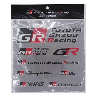 TGRC TOYOTA GAZOO Racing Decal Sticker TGR Logo Set Black TGRC-A341-01