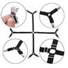 Elastic Crisscross Bed Mattress Sheet Straps Clips Triangle Grippers Holder Fasteners Suspender For Bed Sheets Mattress Pads