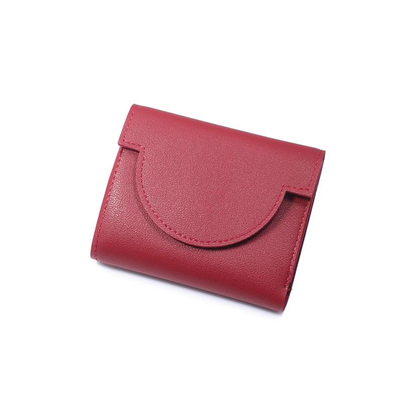Ultra Slim Women Wallet Tri-fold PU Leather Card Holder Mini Purse Female Coin Bag Compact Wallet Pocket Money Clip Clutch Bag