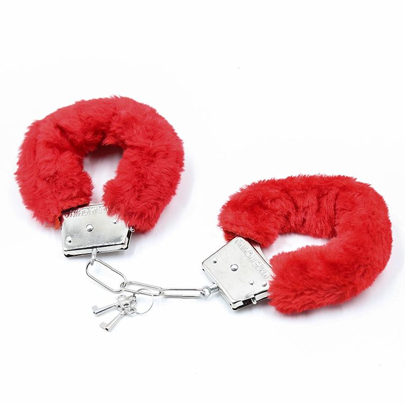 Metal Handcuffs for Dolls with Red Hair