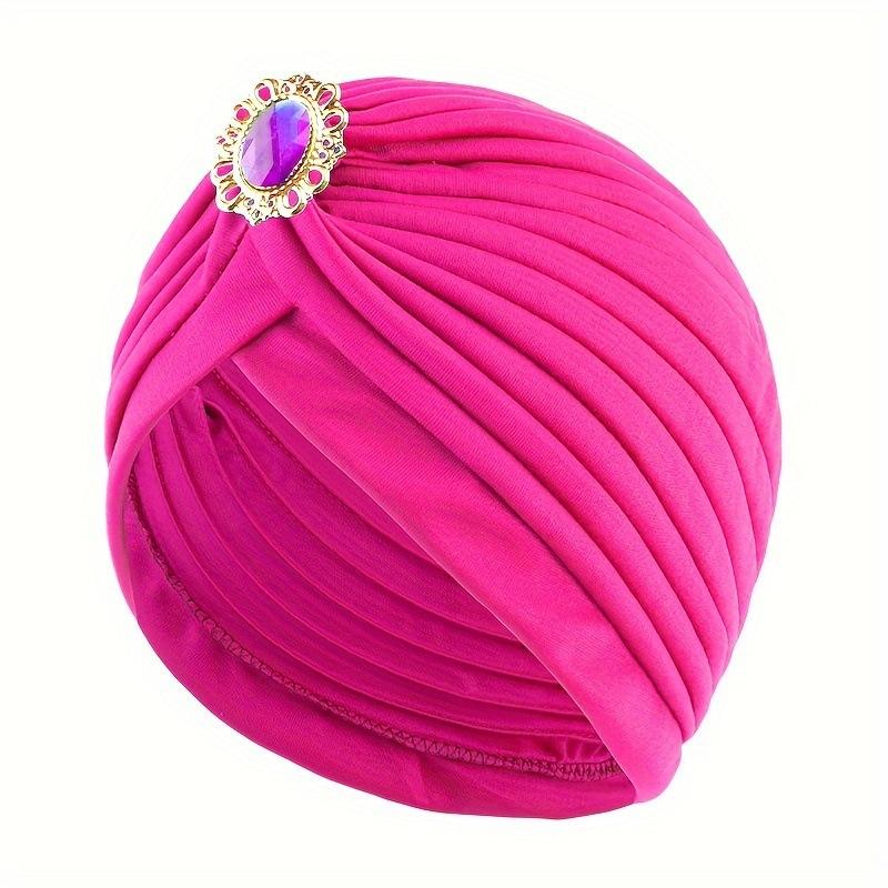 Damen Retro Ethno Kopftuch Hut Strass Kopftuch Hut