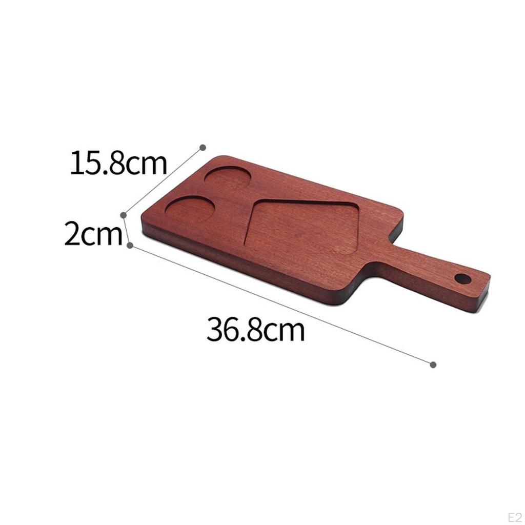 Elegant Wooden Appetizer Tray, Versatile Food Serving Stand for Events