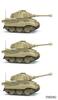 Meng-Model World War Toon Series German Heavy Tank King Tiger with Henschel Turret, Pre-Colored Plastic Model Kit MWWT021 (Tank)