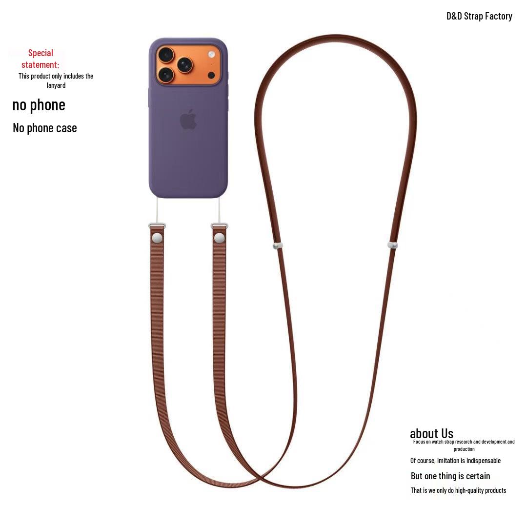 

Магнітний ремінець-ланцюжок для телефону iPhone 17 через плече вохра