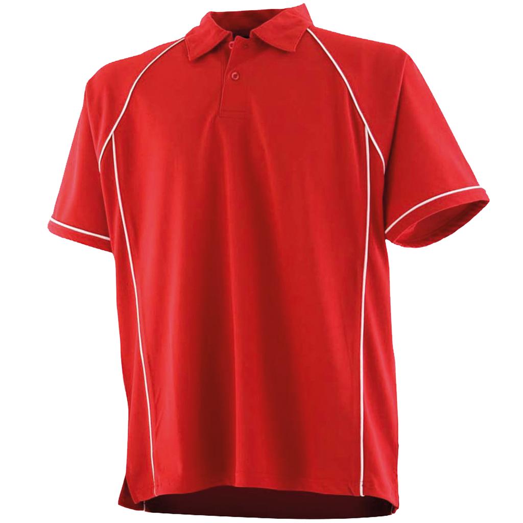 Finden & Hales Kids Unisex Piped Performance Sports Polo Shirt