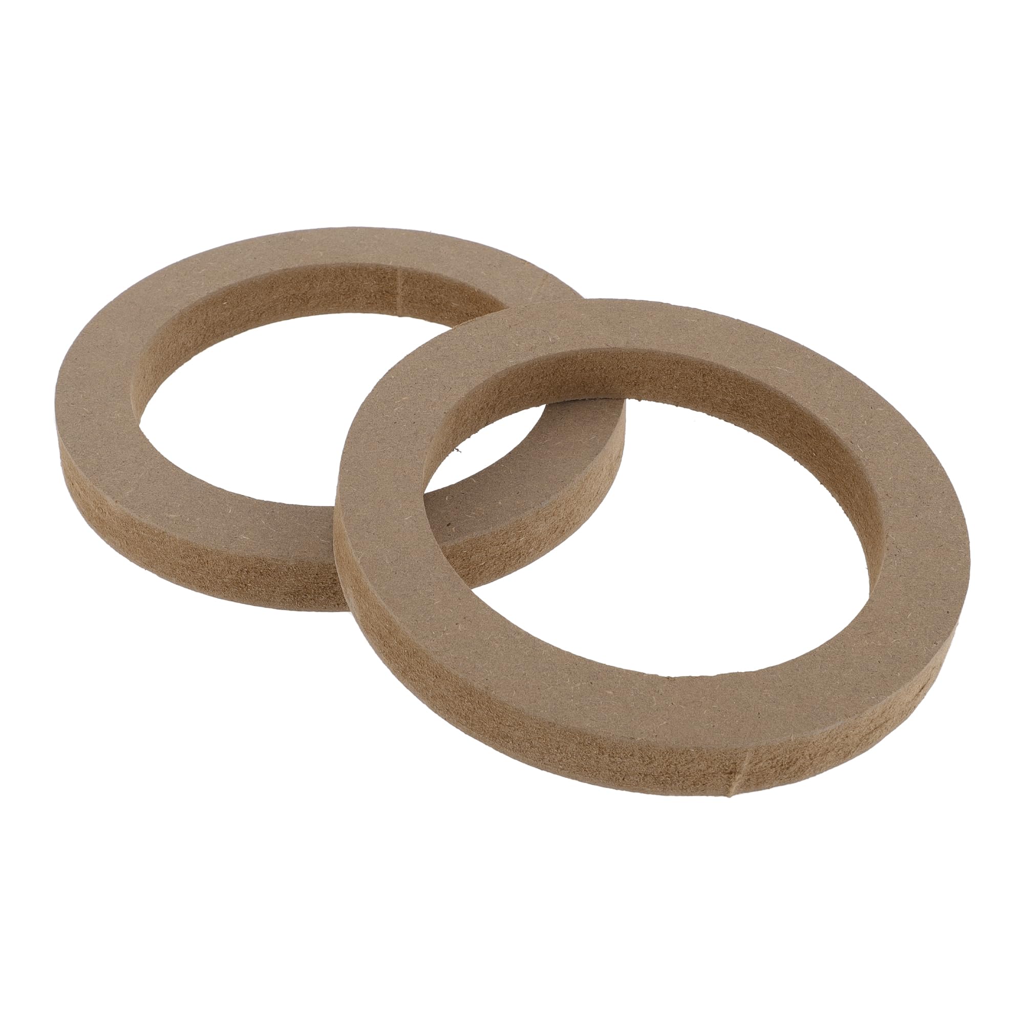 

RATCHROLL 2pcs Universal Speaker Spacer Ring Tweeter Speaker Spacer Adapter 5 Speaker Subwoofer Mount Spacer Bracket Ring Brown Wood