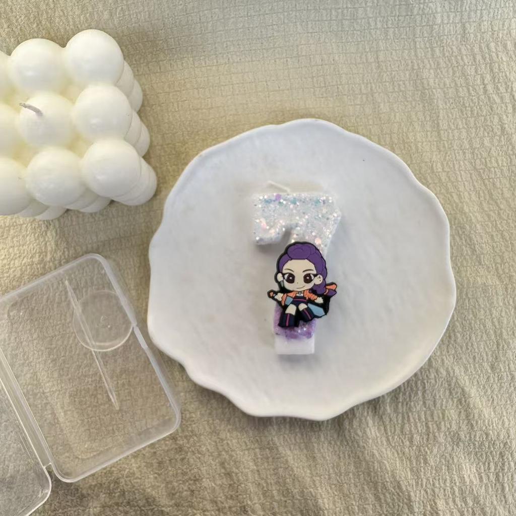 KPOP Hunting Demon Theme Creative Birthday Candles 1/9 Children's Birthday Party DIY Creative Birthday Candles