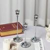 3Pcs Exquisite Metal Romantic Candle Stand Gold Plated Tabletop Candle Holder  Hotel Decor