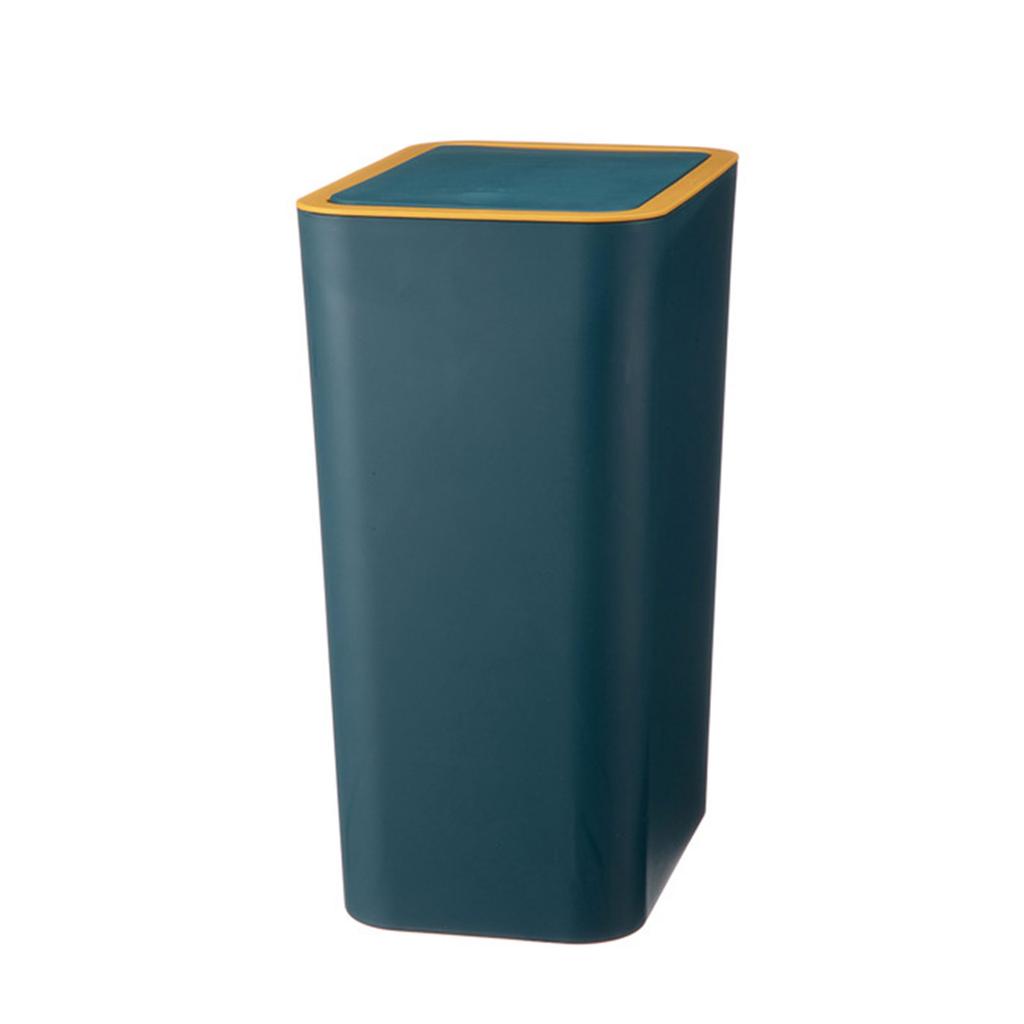 Plastic Push Top Waste Bin for Home and Office Use Durability Trash Can Waste Bin with Easy Press Lid for Any Room