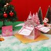 3D Pop Up Christmas Cards Pink Flamingo Holiday Greeting Cards Merry Christmas Gift Card for Boys Girls Men Women