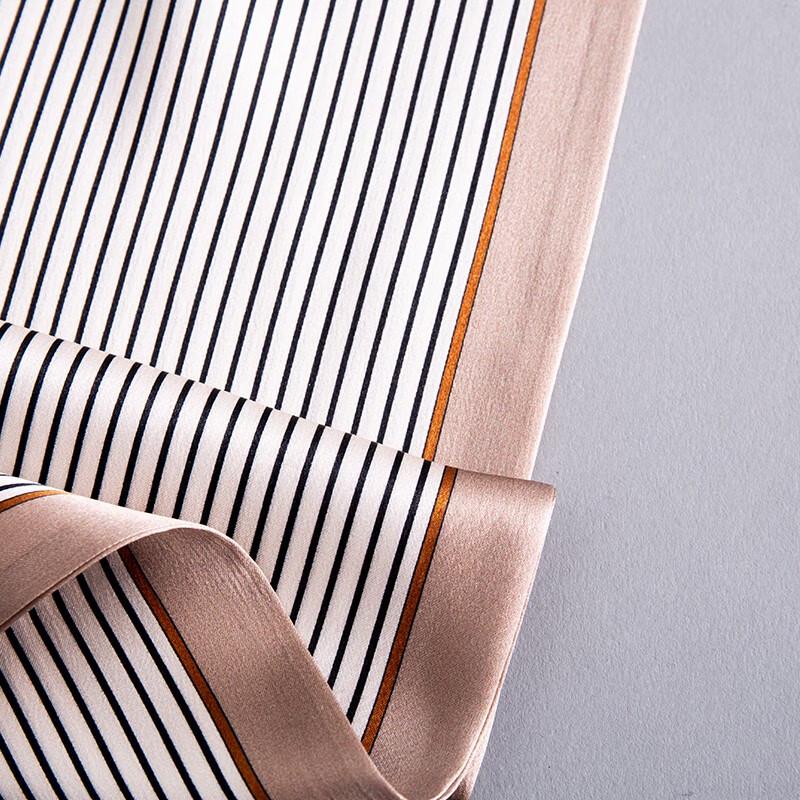 Korean Style Patterned Mulberry Silk Scarf