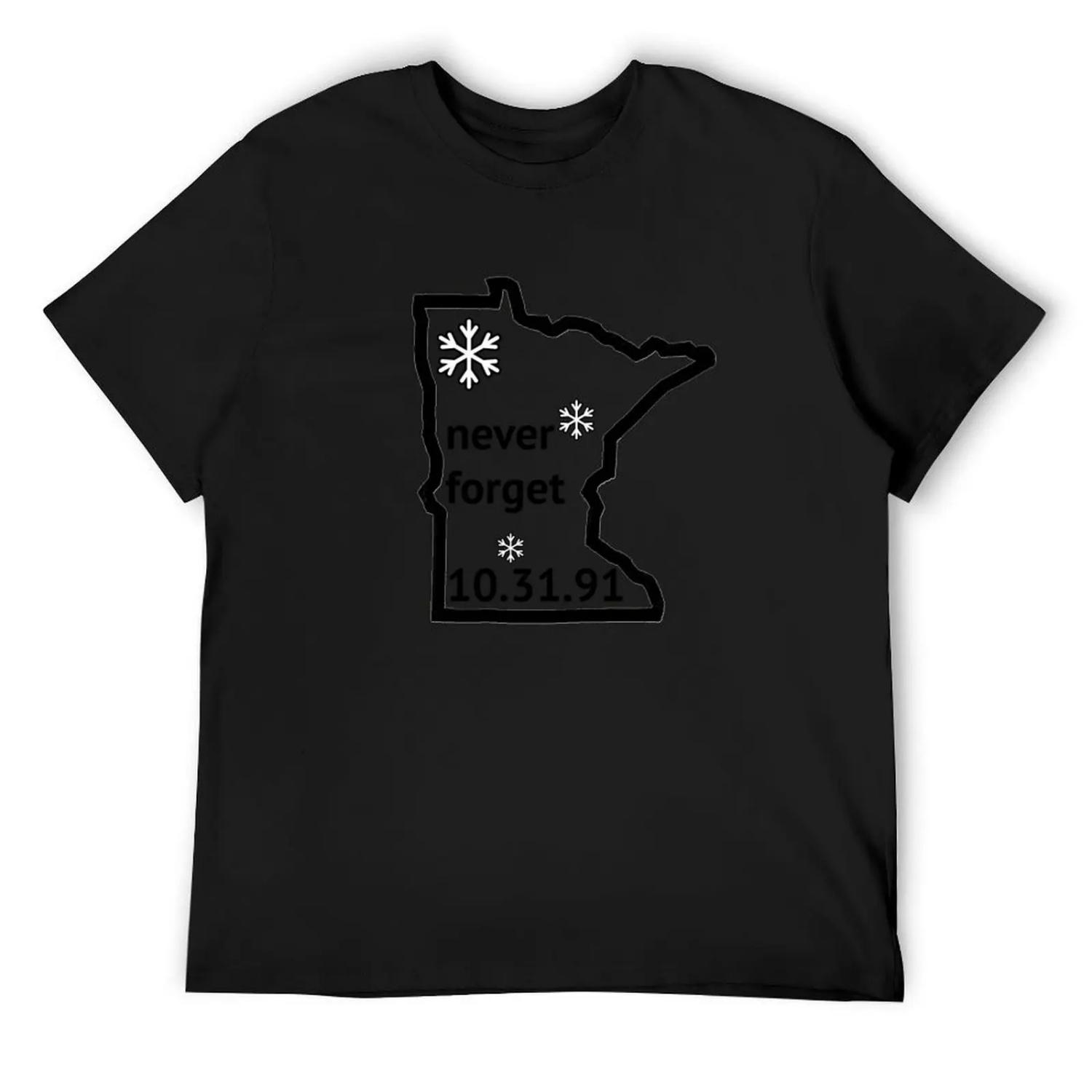 

Halloween Blizzard of 91 - Never Forget T-Shirt cute tops cotton man t-shirts anime figures t shirts men XXXXXL різнокольоровий