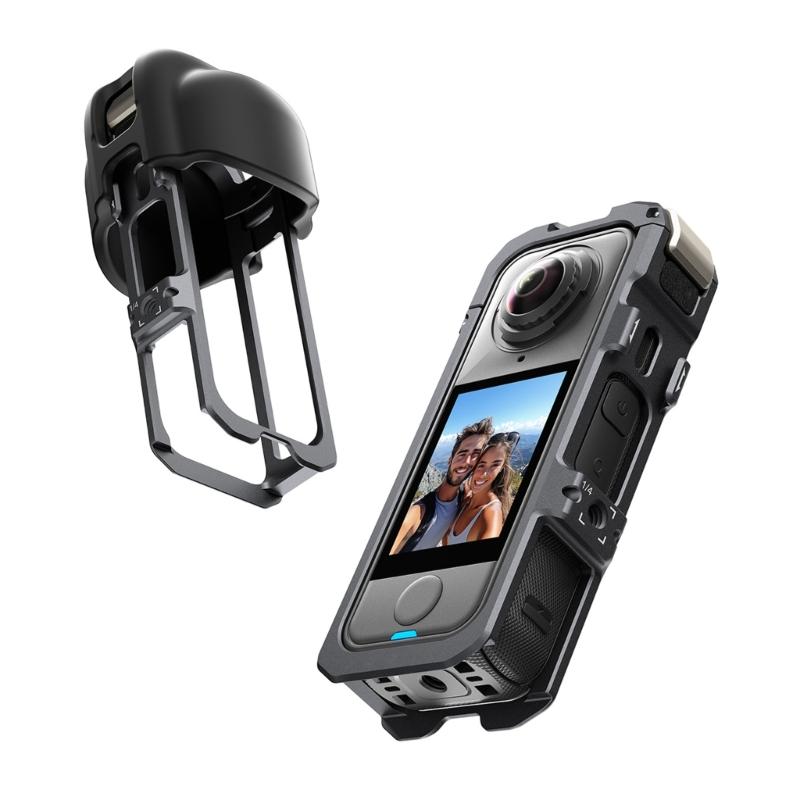 Quick Release Cage For X4 Air Action Camera Mount With Cold Shoe Full Protective Frame Case Accessories