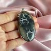 Mud crack Fossil Pendant With Silver Chain Necklace 925 Sterling Silver Pendant