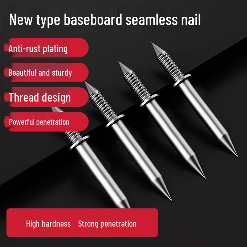 Solid Wood Skirting Board Seamless Double-Sided Nail-Free Punch Reverse Buckle High-Strength Unicorn Horn Nail