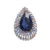 Vintage Rhinestone Angel's Tears Brooch – Women's Coat Corsage Accessory
