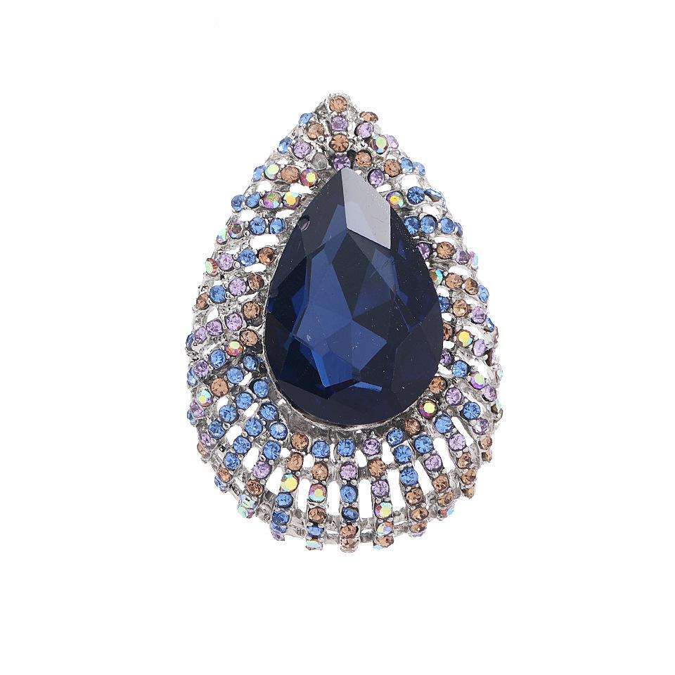 Vintage Rhinestone Angel's Tears Brooch – Women's Coat Corsage Accessory