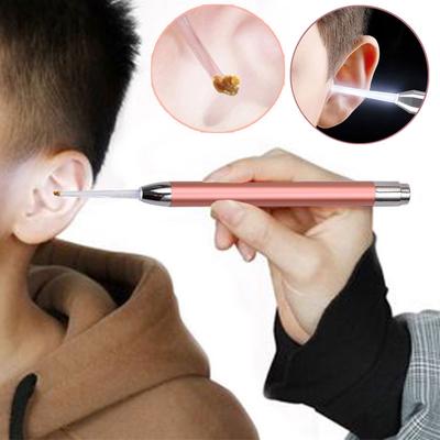 Hot LED Light Earpick Clean Svítilna Earpick Spoon Ear Cleaner Device LED Light