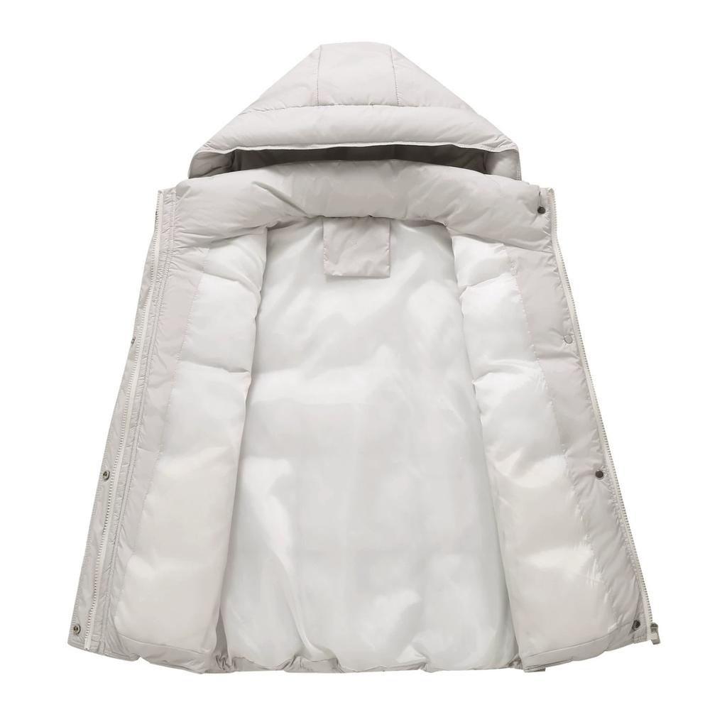 Winter new women's fashion cotton clothes vest cotton vest hooded quilting down cotton vest outer wear