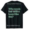 Funny Beard Periodic Table Bearded Man Vintage T Shirts Summer Cotton Streetwear Short Sleeve Birthday Gifts Tshirt Men