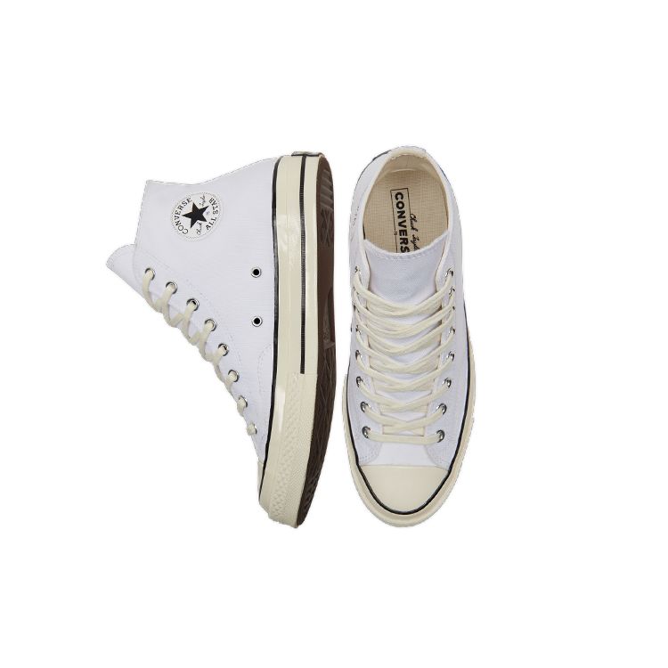 Converse Chuck Taylor All Star 70 Hi Vintage Canvas White Unisex Sneakers Black Egret A02304C