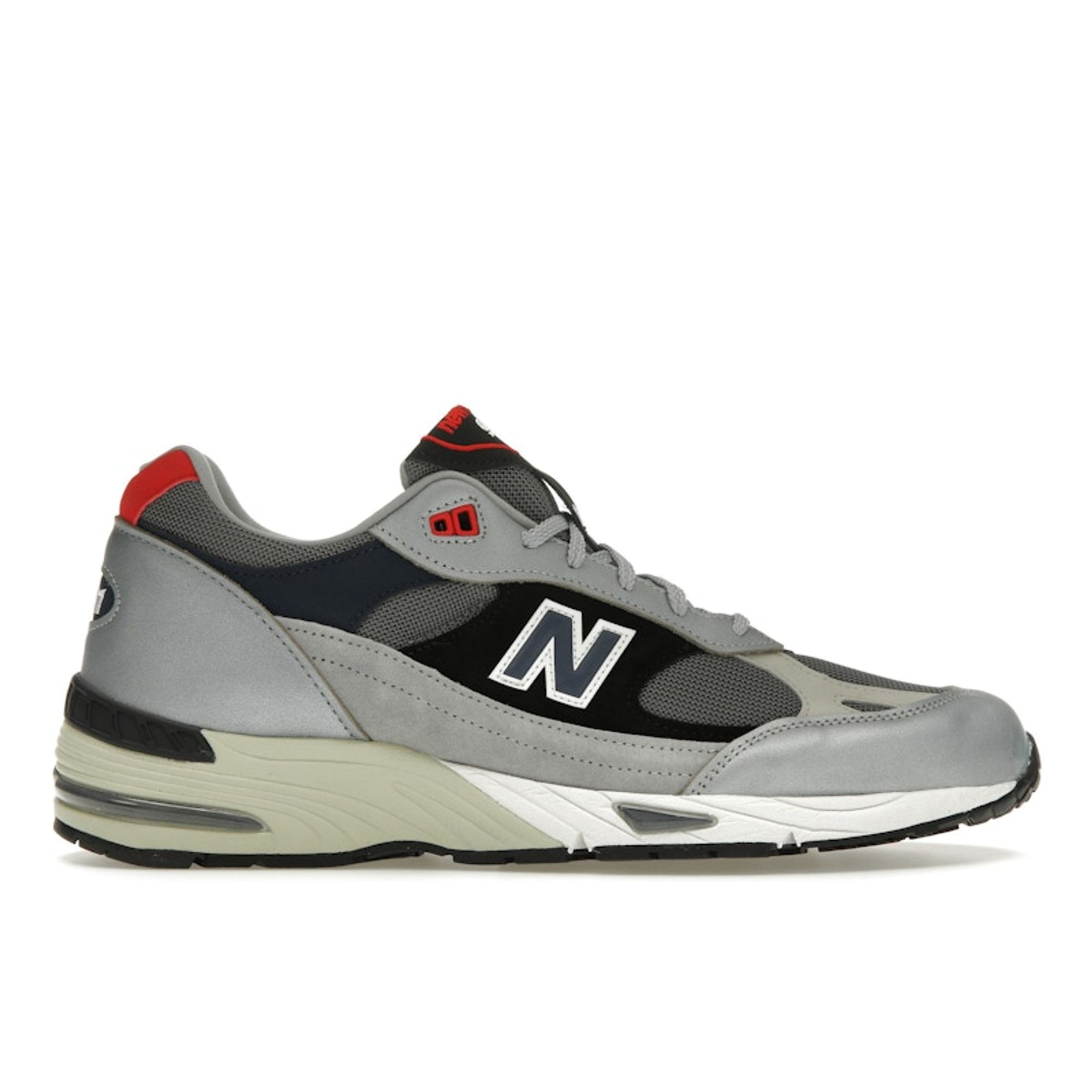 

New Balance 991 Made in England Серебристые мужские кроссовки разноцветные M991SKR 44
