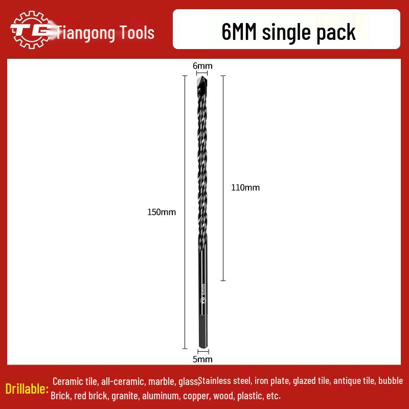 Tiangong Triangular Alloy Tile & Concrete Drill Bit