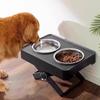 Spill-proof Dog Feeding Bowl Adjustable Height Dog Watering Bowl  Medium To Large Dogs