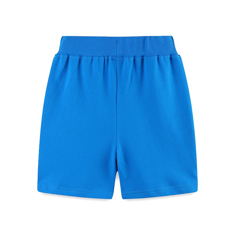 European Style Boys' Cartoon Dinosaur Embroidered Shorts, Summer Capris for Medium and Small Children