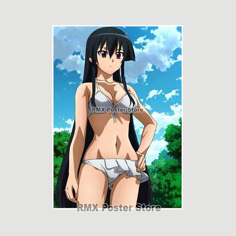 Akame Ga Kill Anime-Poster und Drucke, Wandkunst, Dekoration, weißes Papier, dekorative Gemälde, Bilder, Wohnzimmer, Zuhause, Wandbild