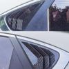 For KIA Forte K3 Sedan - Car Rear Louver Window Side Shutter Cover Trim Sticker Vent Scoop ABS Carbon Fiber Accessories