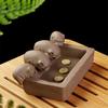 Chinese Crude Pottery ZiSha Tea Pet Creative Tea Pet Ornaments  Craftsmanship Gift
