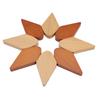 5Pcs Polished Heat Resistant Table Mat Windmill-shaped Anti-scald Pad Protective Coaster  Home  Use